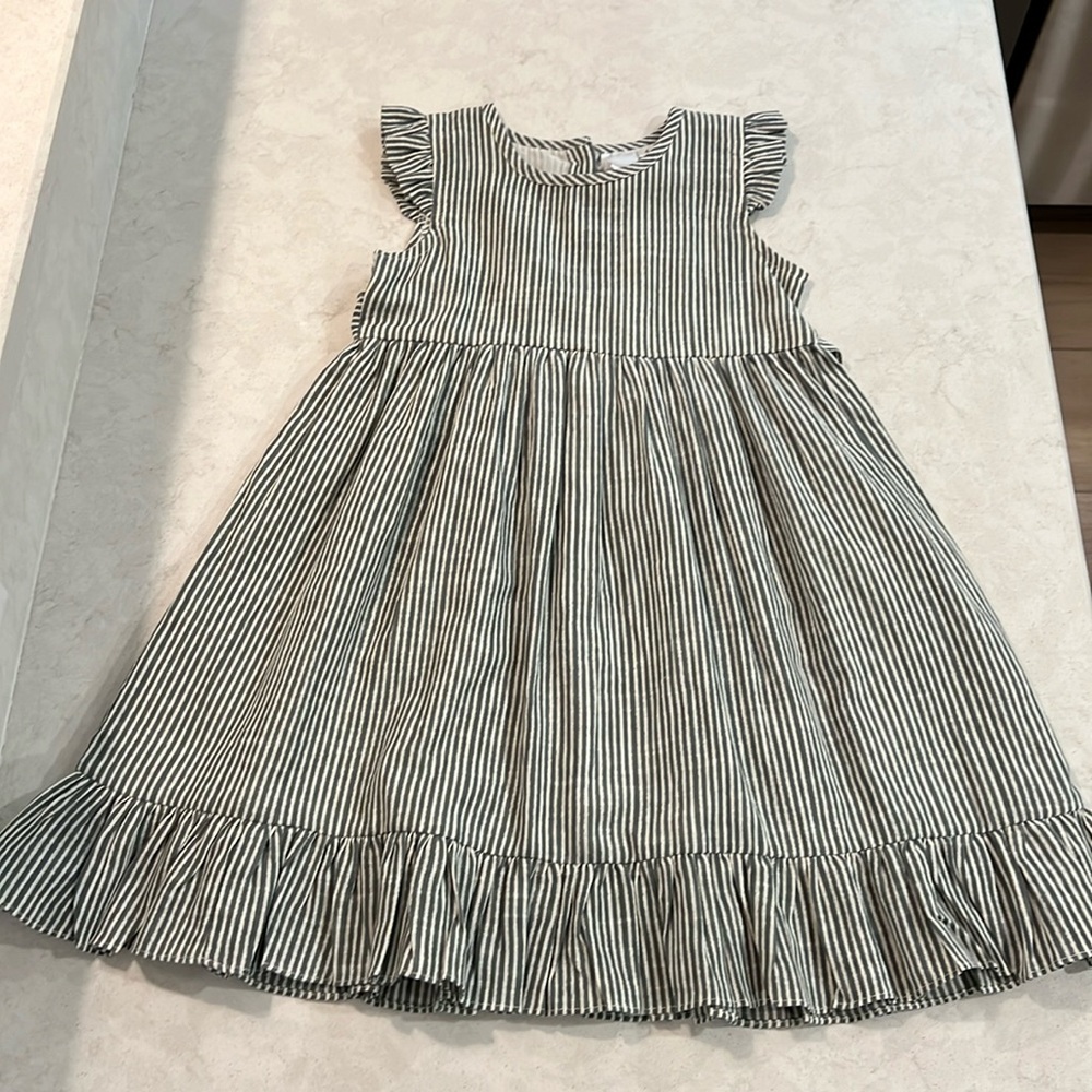 Yo Baby Gray Stripe Dress NWT